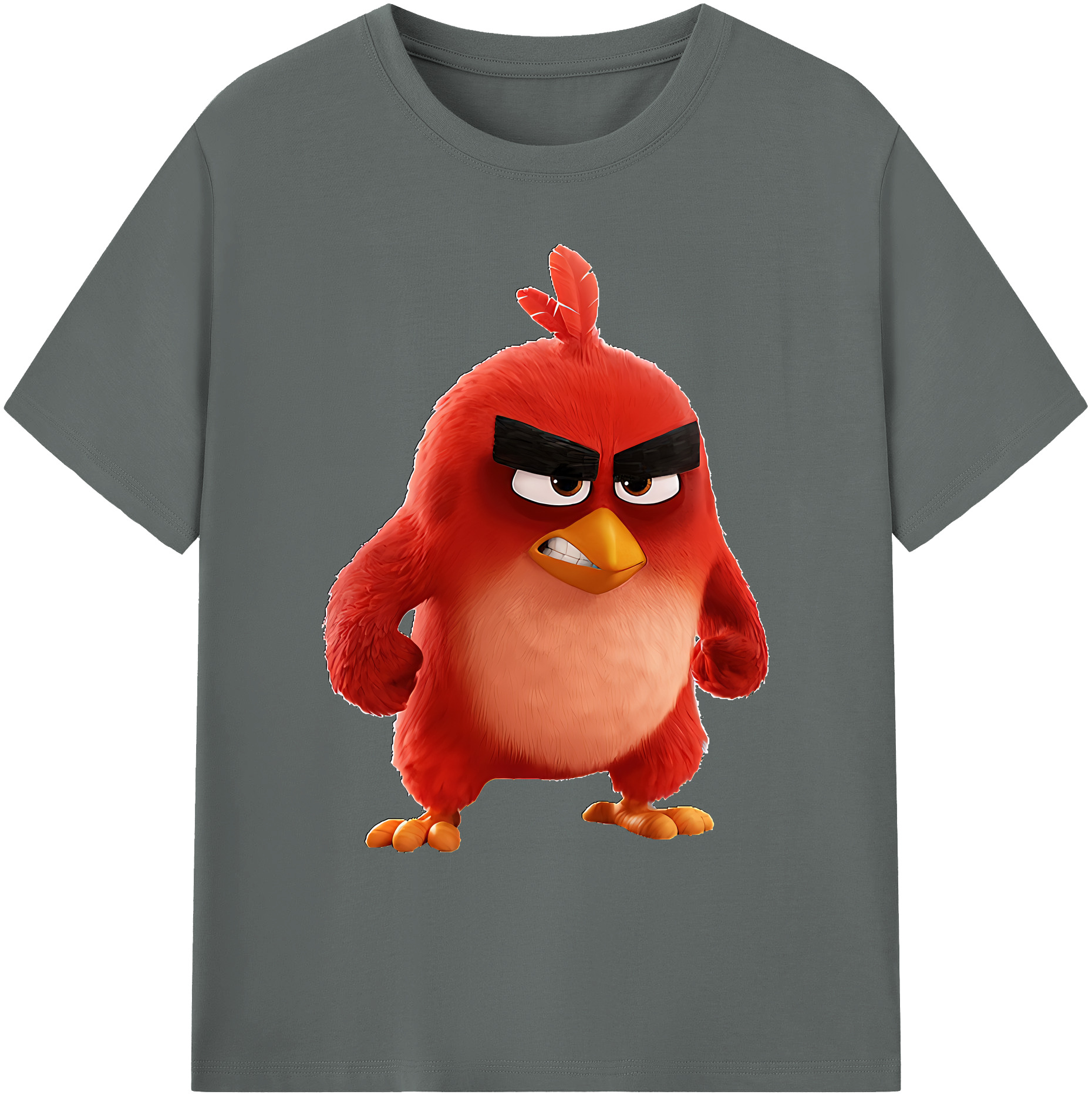 （画像用） Angry Birds アングリーバード 綿100％ メンズ半袖Tシャツ｜肌触りやわらか＆通気性